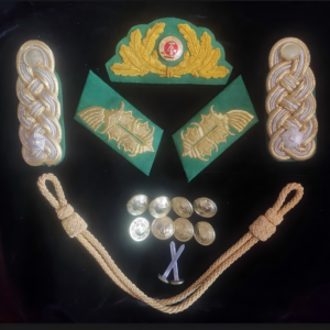 DDR NVA Grenztruppen General Embroidered Accessories Full Set