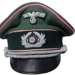 WW2 German Panzer Officer Embroidered Visor Cap REPRODUCTION