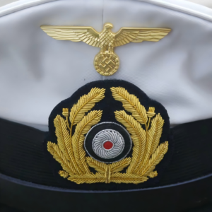 WW2 German Kriegsmarine Senior Officer White Visor Cap REPRODUCTION